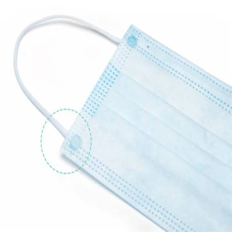 Disposable Personal Protective Face Mask with Ear Loops-3 ply