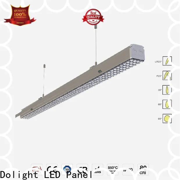 Custom led linear suspension lighting installation supply for boardrooms